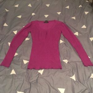 Purple knitted top